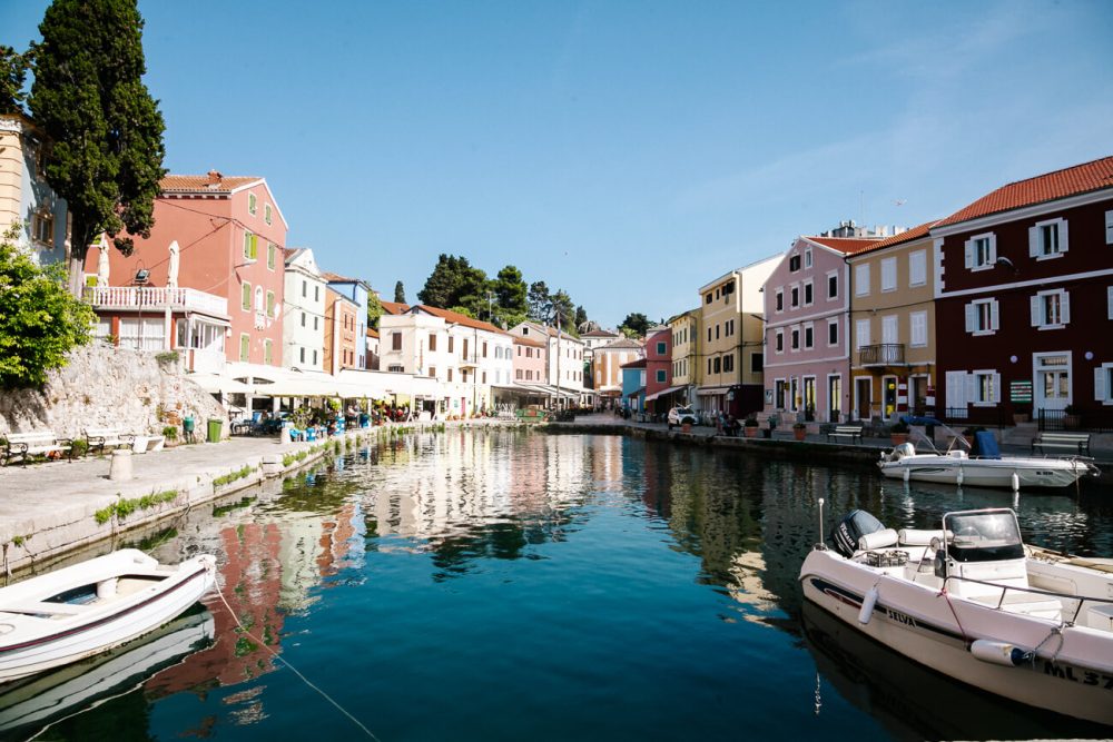 harbor in Veli Losinj, island in Croatia