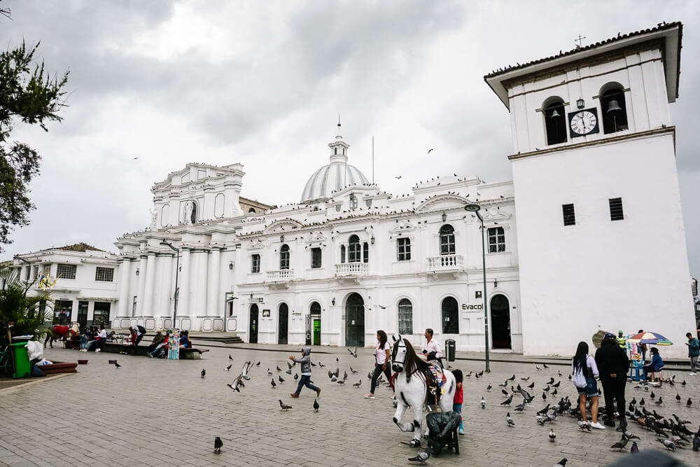 Popayan is called the white city of Colombia, because of the white center and its colonial buildings.