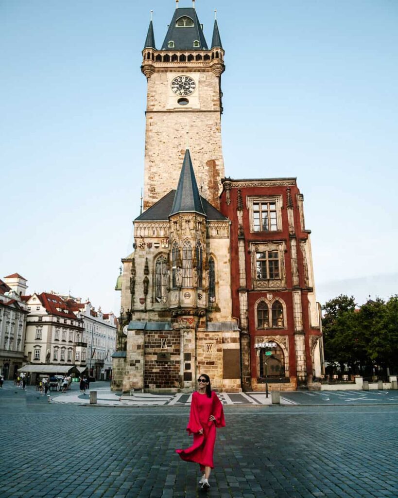 The Town Hall Aquare is one of the best Prague Instagram spots to use for your photos.