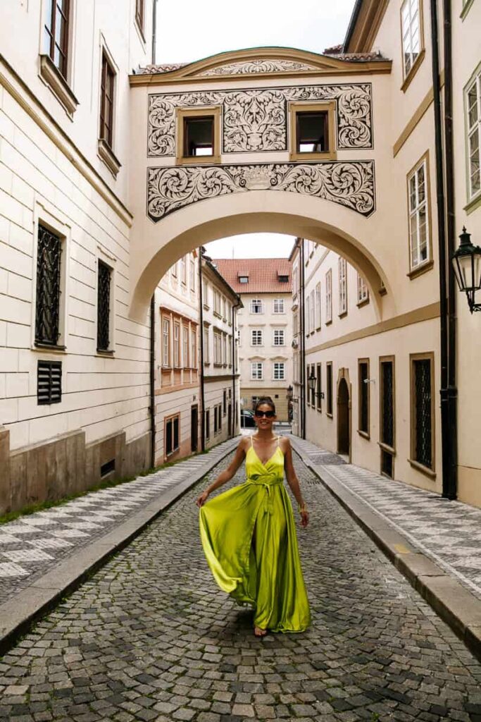 Malá Strana Prague offers many instagram spots, as there are a lot of cute streets, such as Thunovská and Nerudova. 