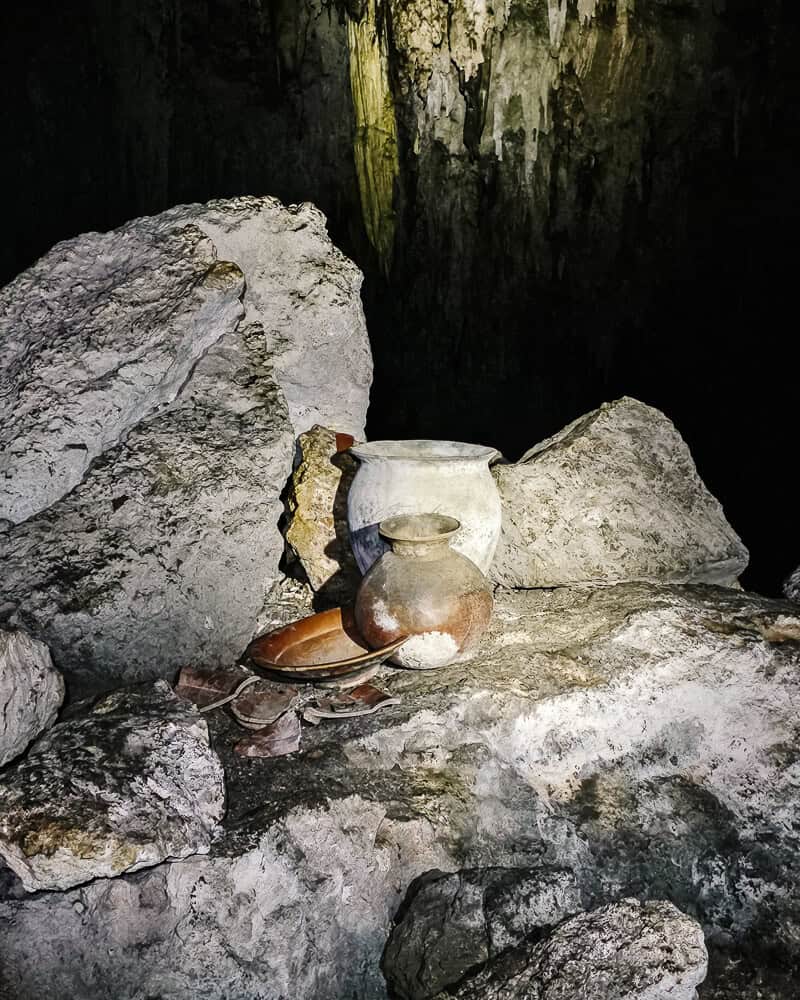 During your visit of the ATM cave you will not only get to know the beauty of the cave but also walk past ancient Mayan artifacts and human remains dating back to 600 BC.