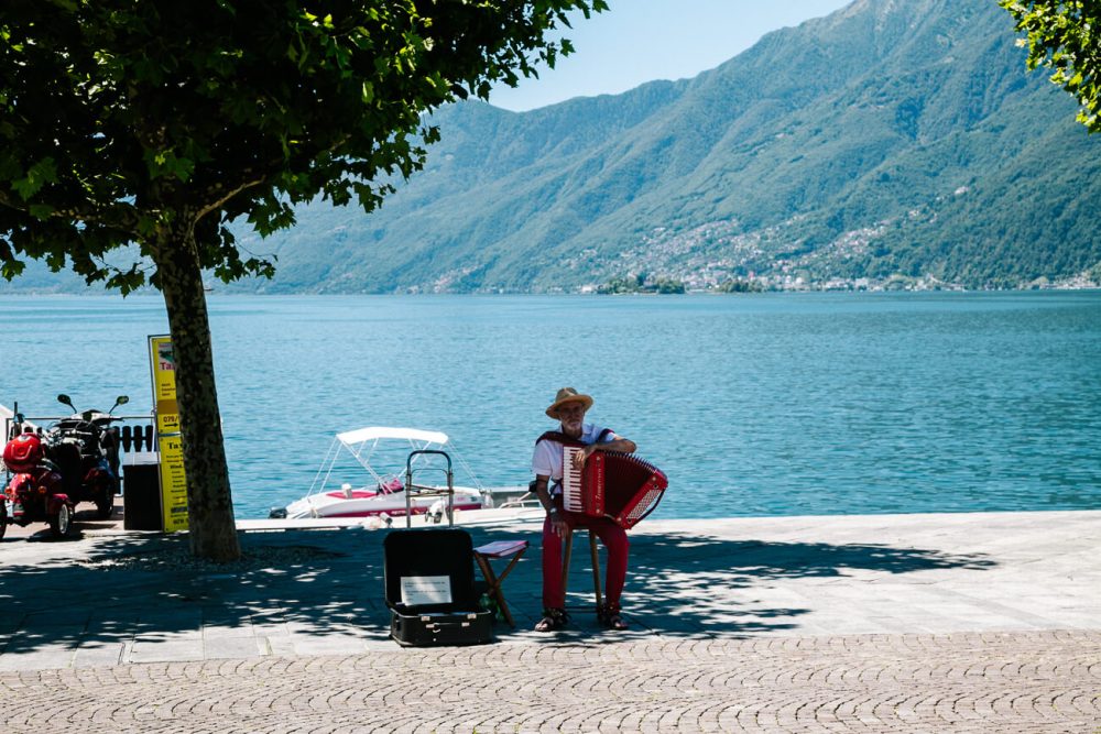 muzikant in Ascona Zwitserland