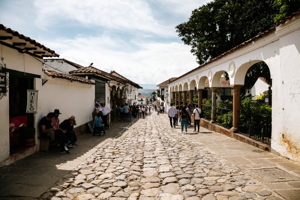 straatjes van Villa de leyva in Colombia