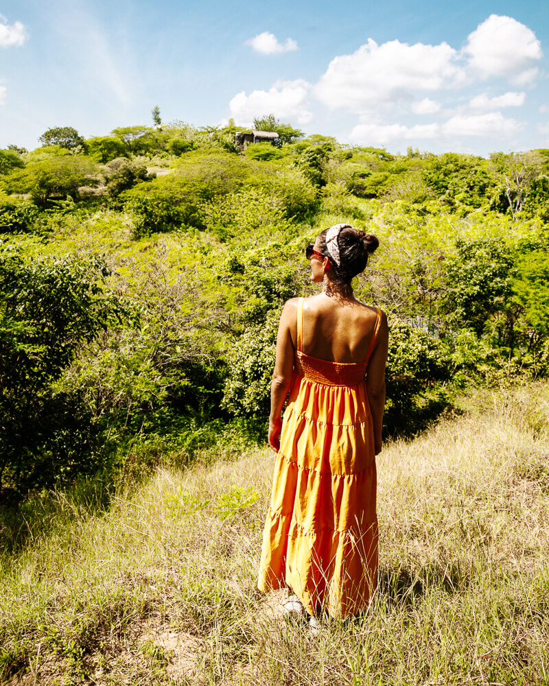 Deborah bij Ankua Eco Hotel Usiacuri Colombia.