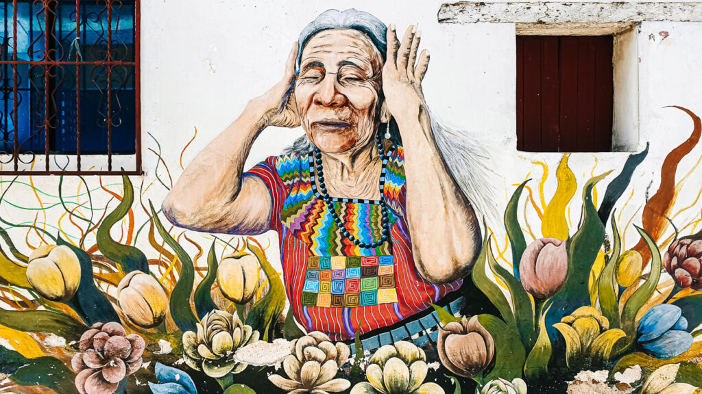 Street art in San Juan La Laguna.