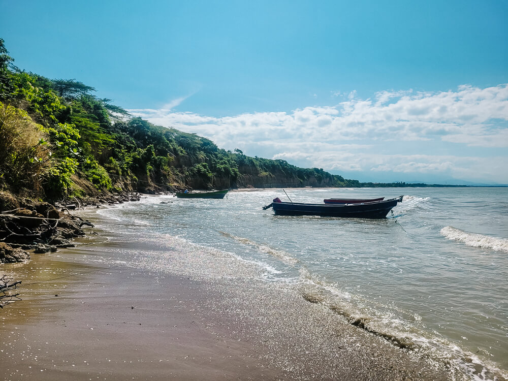 Caribische kust in Colombia.