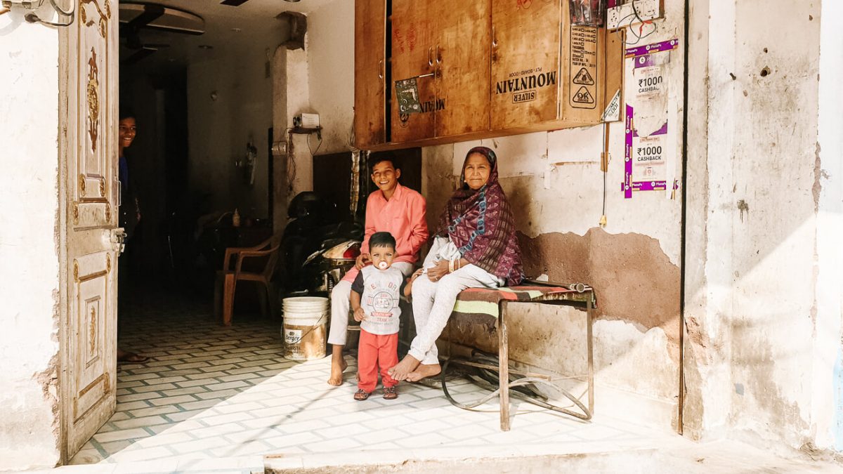 Lokale mensen in India.