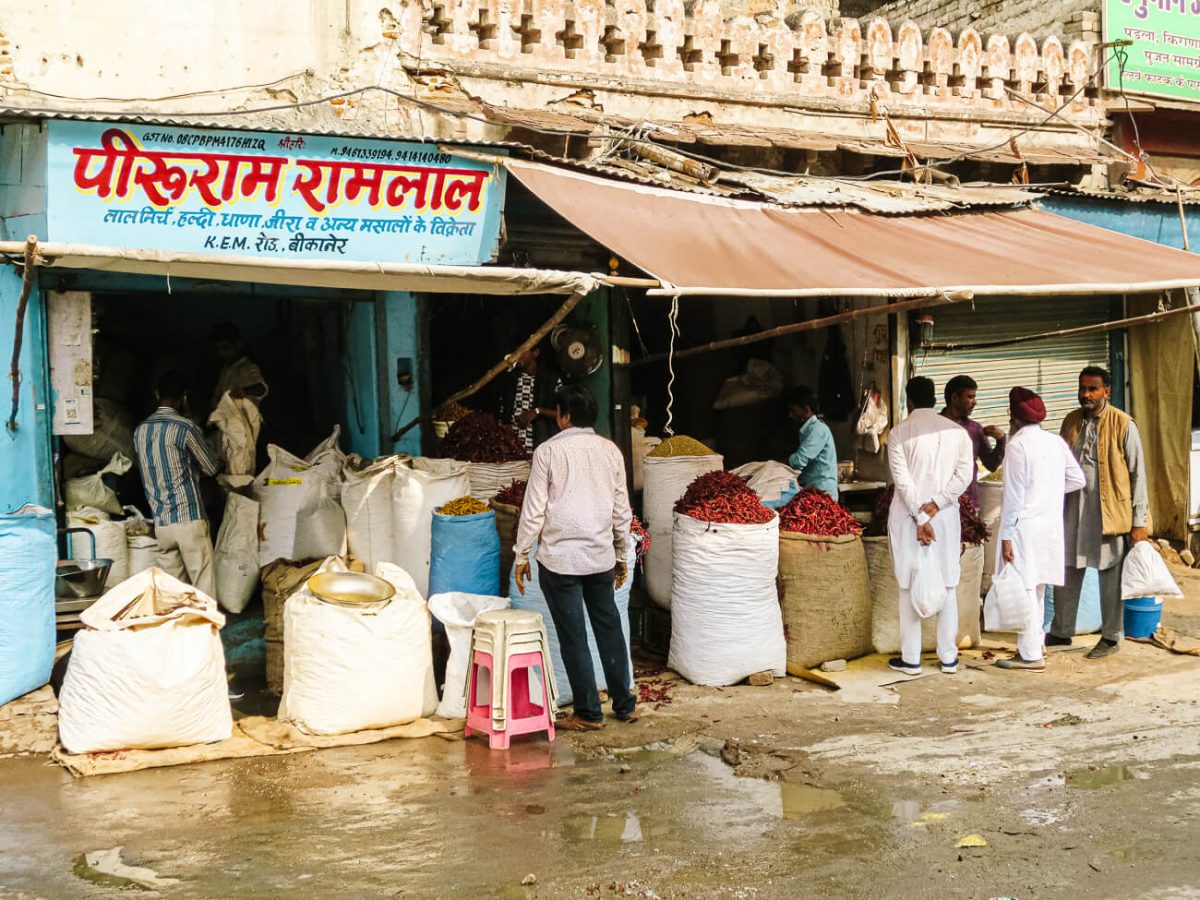 Bazaar in Rajasthan.