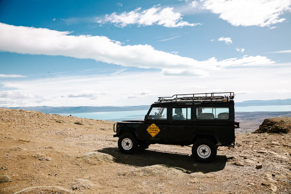 Jeep tour langs de Balcones del Calafate, een van de unieke en meer off the beaten track bezienswaardigheden van El Calafate. 