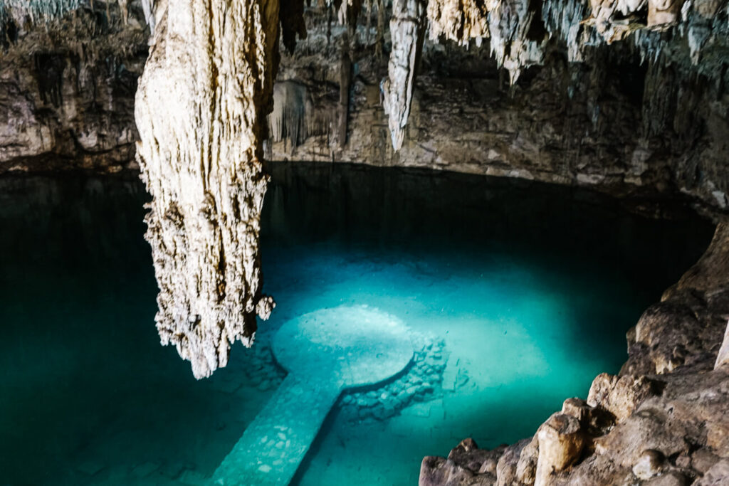 Valladolid Cenote Suytun, een van de bezienswaardigheden rondom Valladolid in Mexico