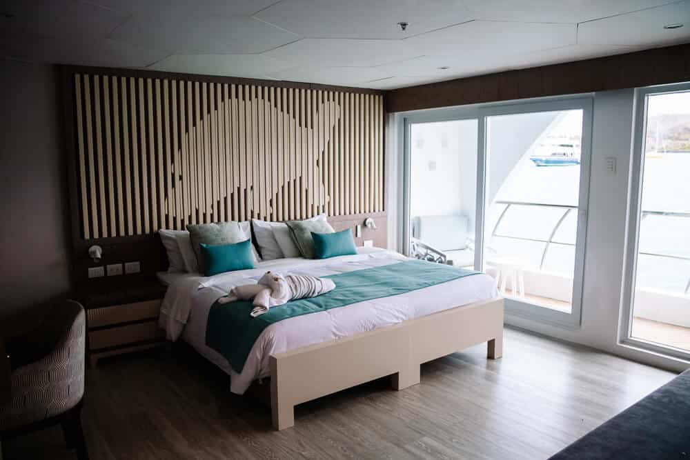 Suite in the Golden Galapagos Islands Elite 4 day cruise in Ecuador. 