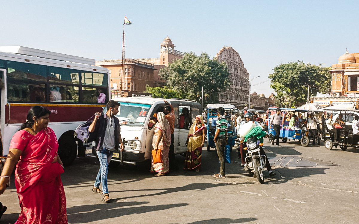 Het centrum van Jaipur.