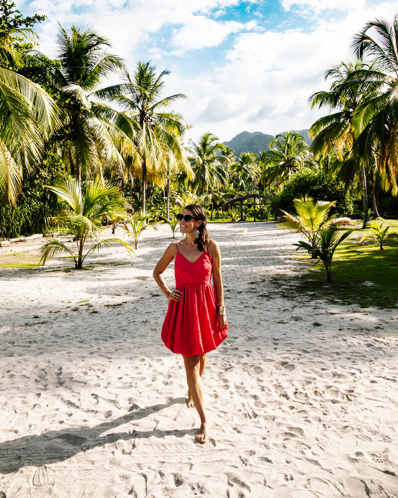 Deborah at Playa Koralia, one of the best beach hotels in Colombia.