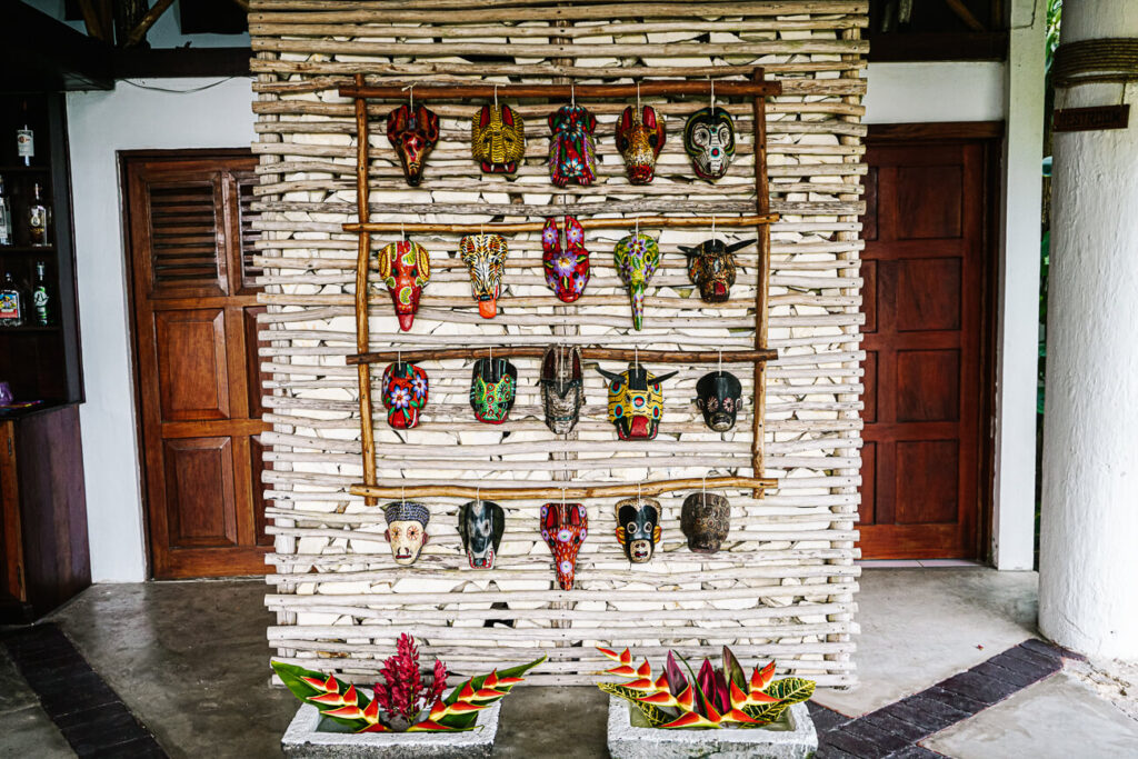 ceremoniele maskers in Guatemala