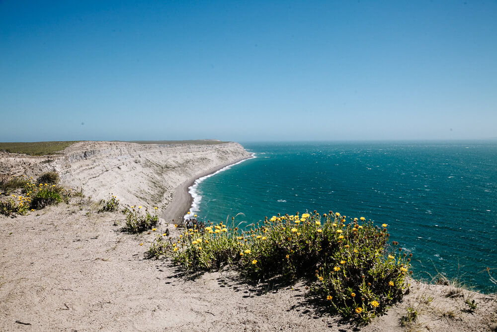 Uitzicht vanaf Punta Ninfas.