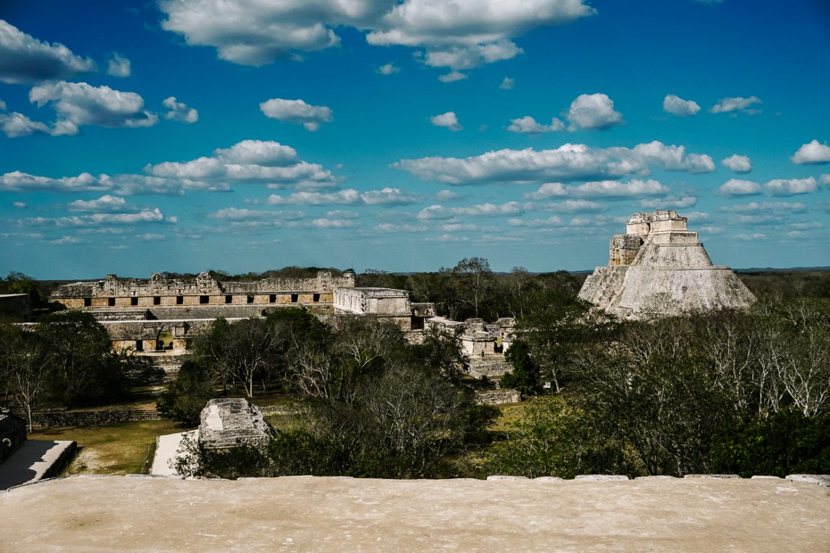 Uitzicht over Uxmal.