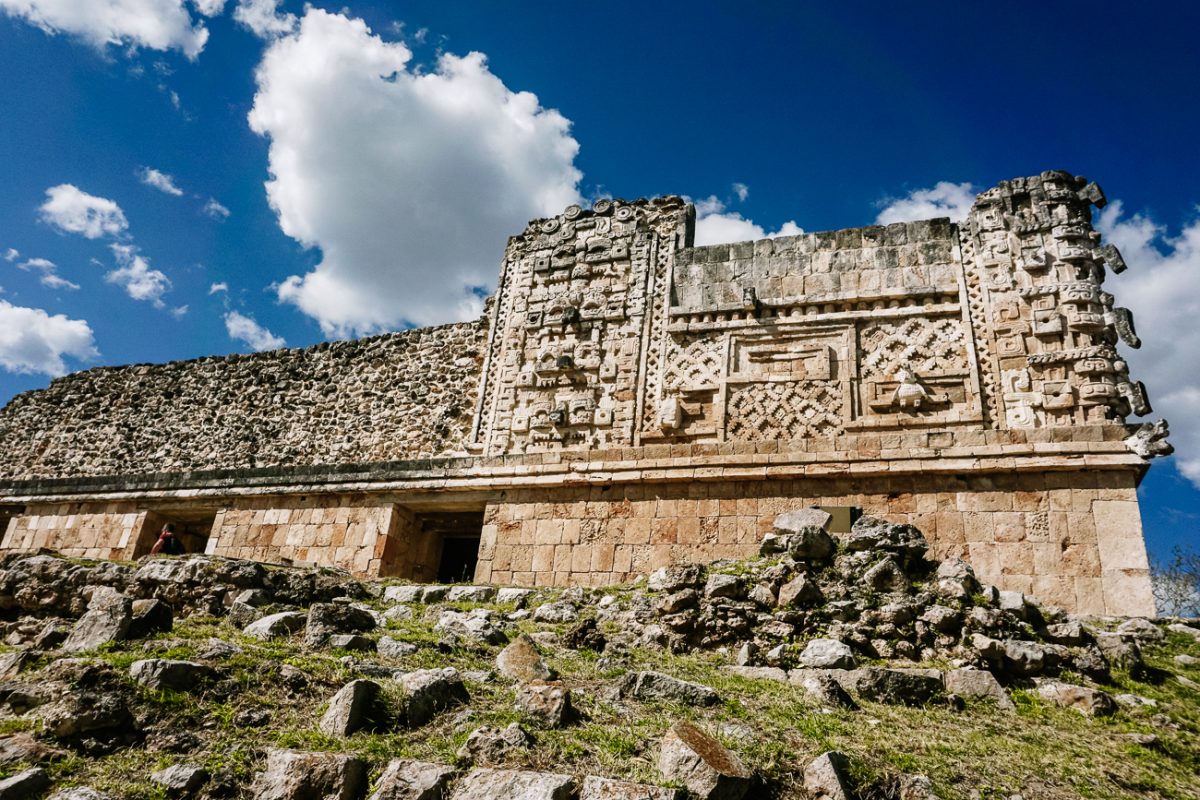 Uxmal ruïnes, bekend om de Puuc stijl.