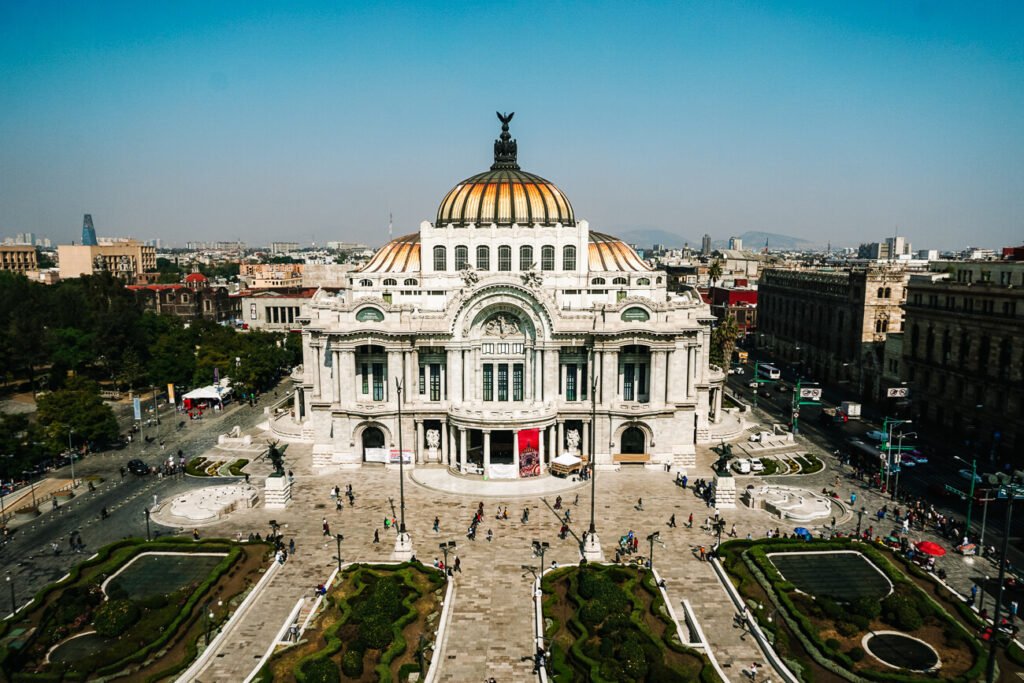 Palacio de Bellas artes, een van mijn tips voor Mexico Stad bezienswaardigheden.