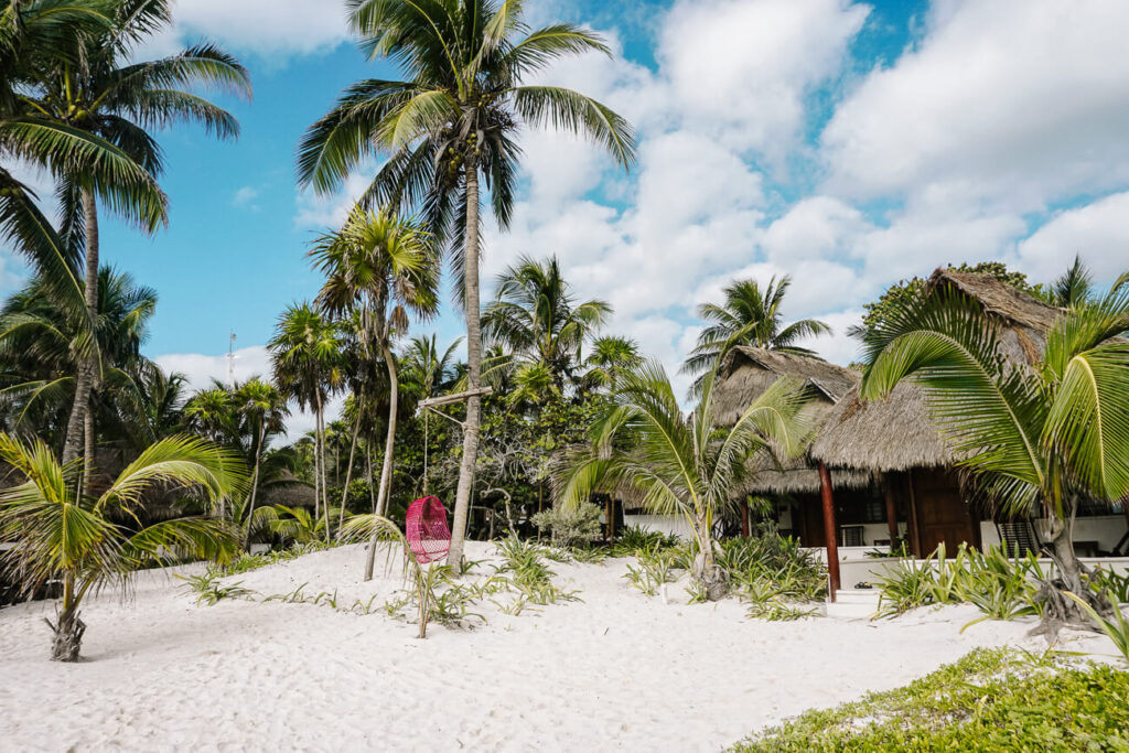 Stranden van Tulum.