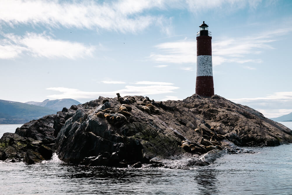 Lighthouse Les Eclaires - one of the top things to do in is a trip on the Beagle Channel - discover it in my Ushuaia Argentina travel guide.