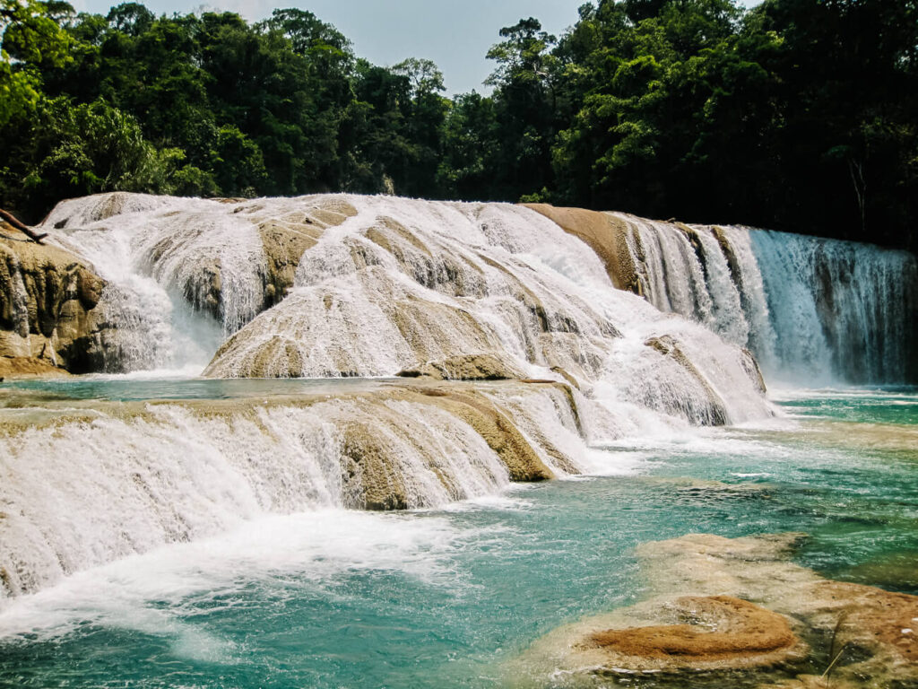 Watervallen rondom Palenque.