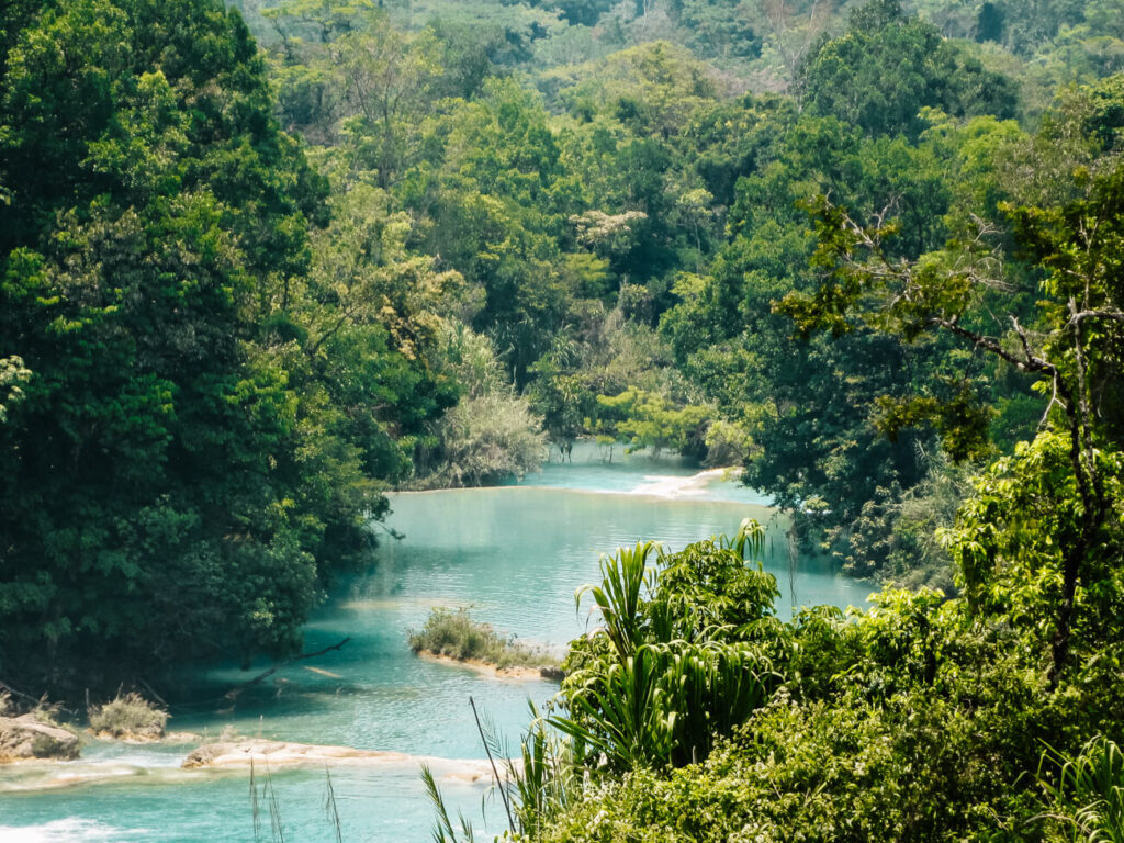 Watervallen rondom Palenque.