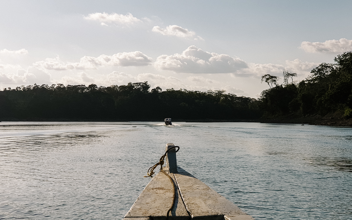 Boottocht over de Usumacinta rivier.